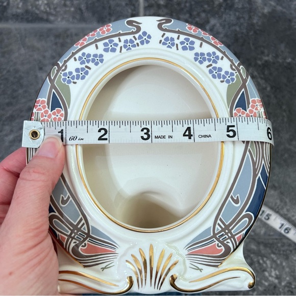 VNTG 1987 Masons Ironstone Liberty London Oval Photo Frame Art Nouveau Style - Picture 7 of 11